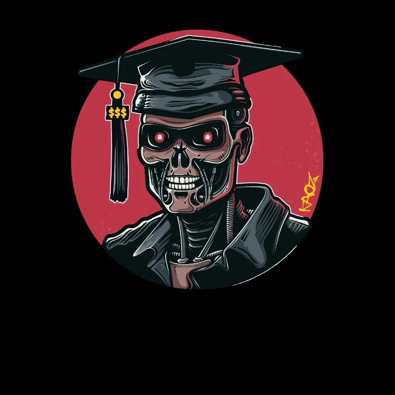 Cyborg Skeleton Graduate