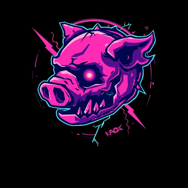 Pink Cyber Pig Punk