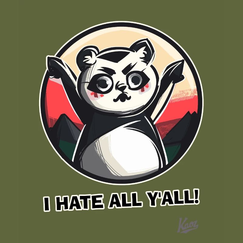 Angry Cute Panda: I Hate All Humans