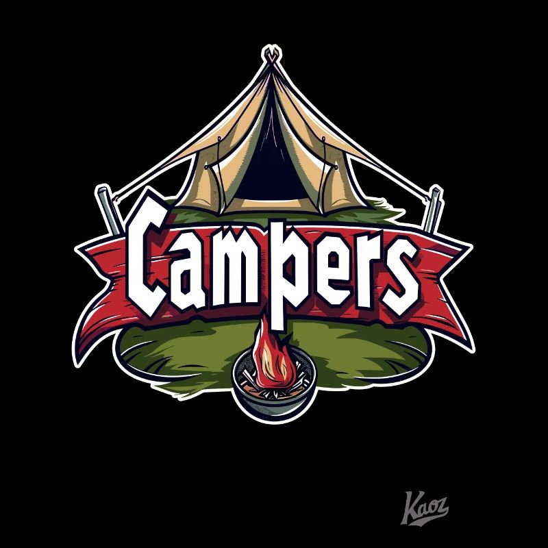 Campfire and Tent: Camper Adventure