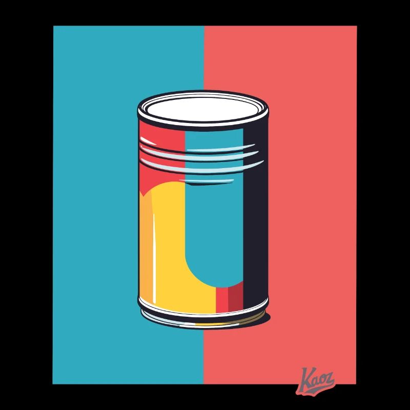 Du pop art et une boîte colorée