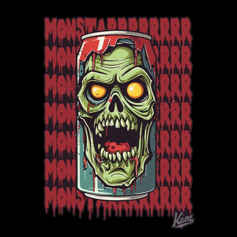 Monster Zombie Drinks Can