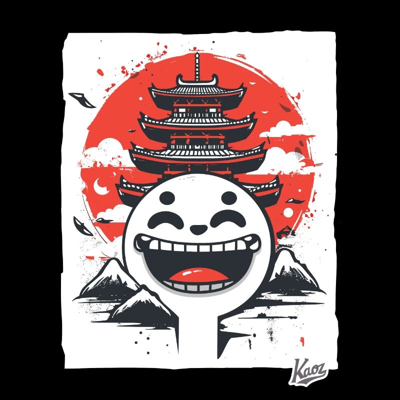 Japanese Mountains: Shinto Pagoda Laughing Face