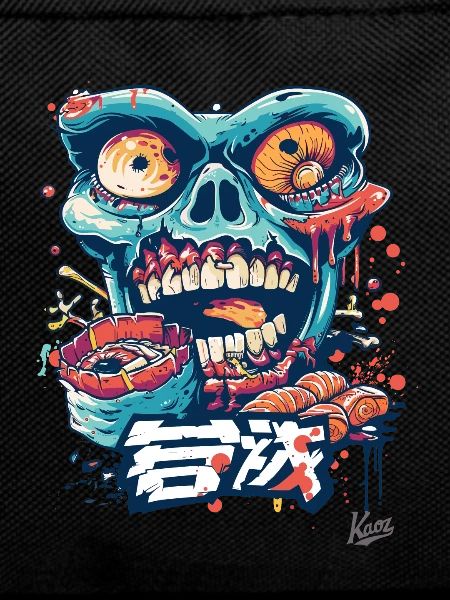 Ramen Sushi Tuna Eating Skull