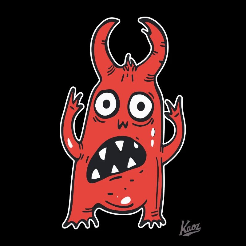 doux cri du petit monstre drôle