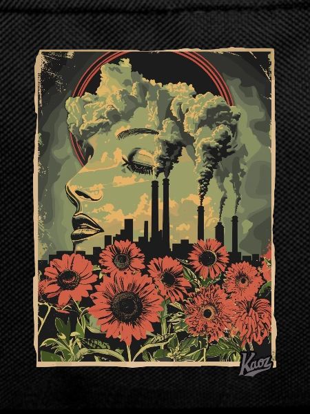 Propaganda Style Industrial Flowers