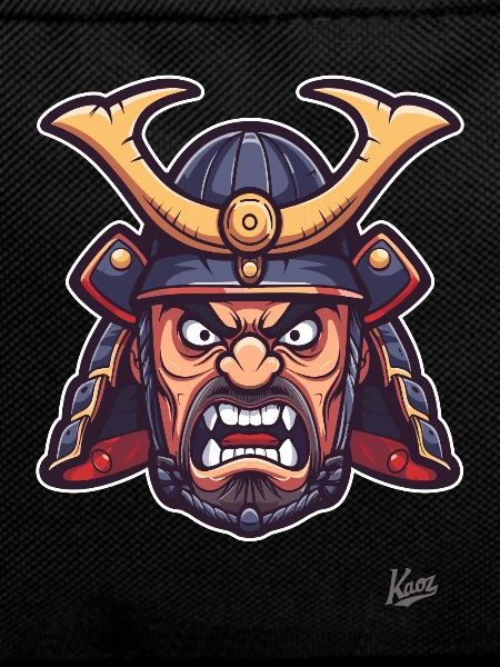 Angry Japanese Edo Samurai Shogun