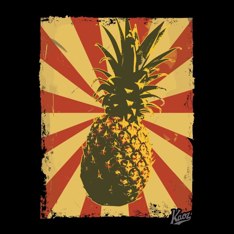 Propaganda-Stil Ananas