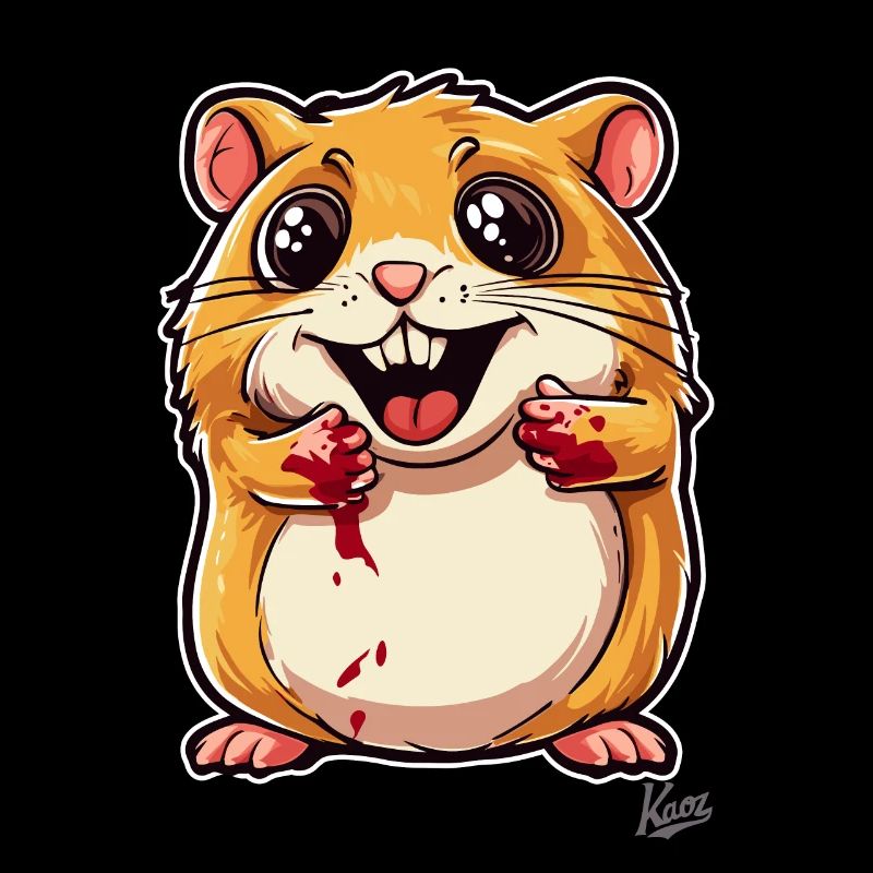 Hamster mignon et méchant