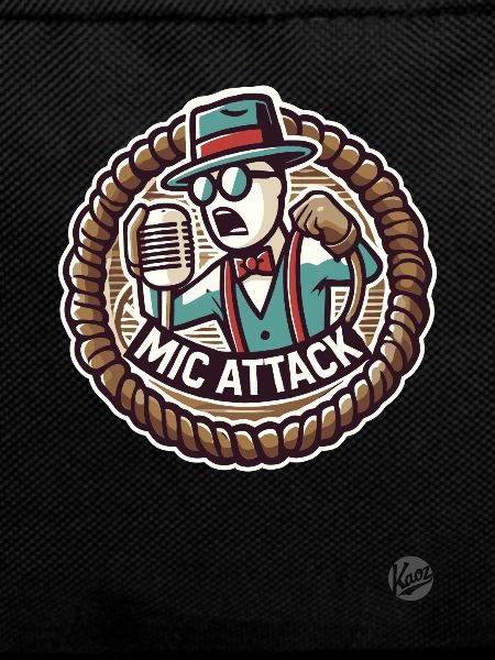 Retro Cartoon Rapper – Mic Attack!