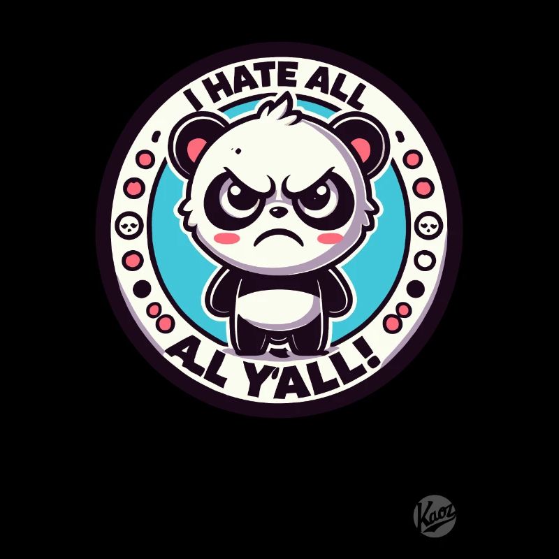 I hate you all, Angry Little Panda
