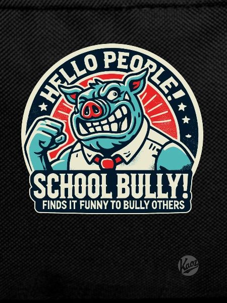 Schoolyard bully pig: "Hello guys!"