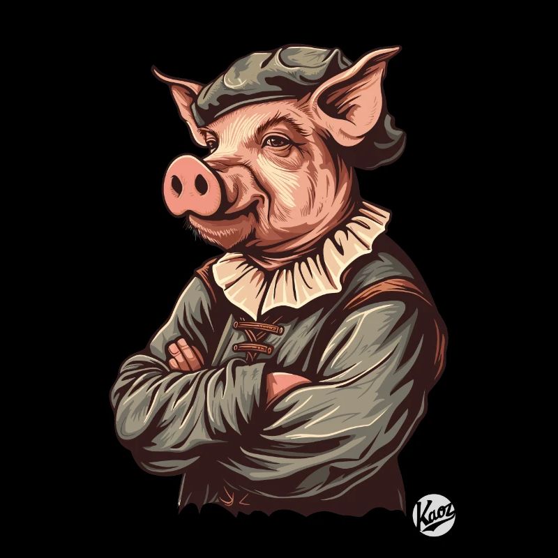 Medieval Artist Pig