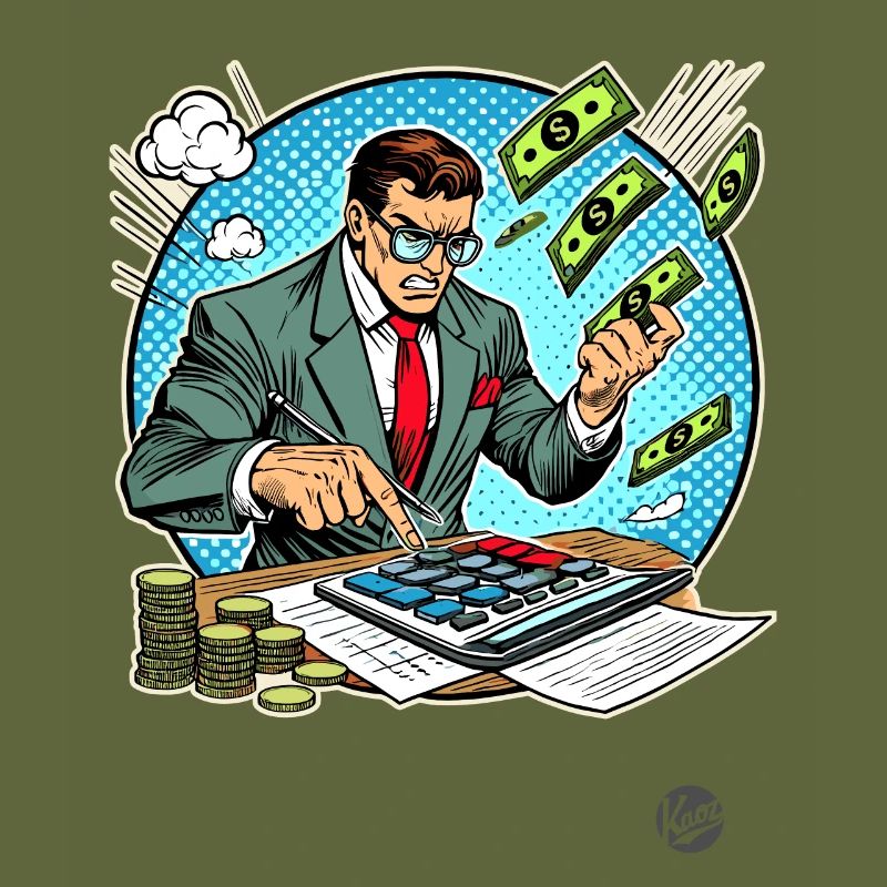 Superheld Buchhalter