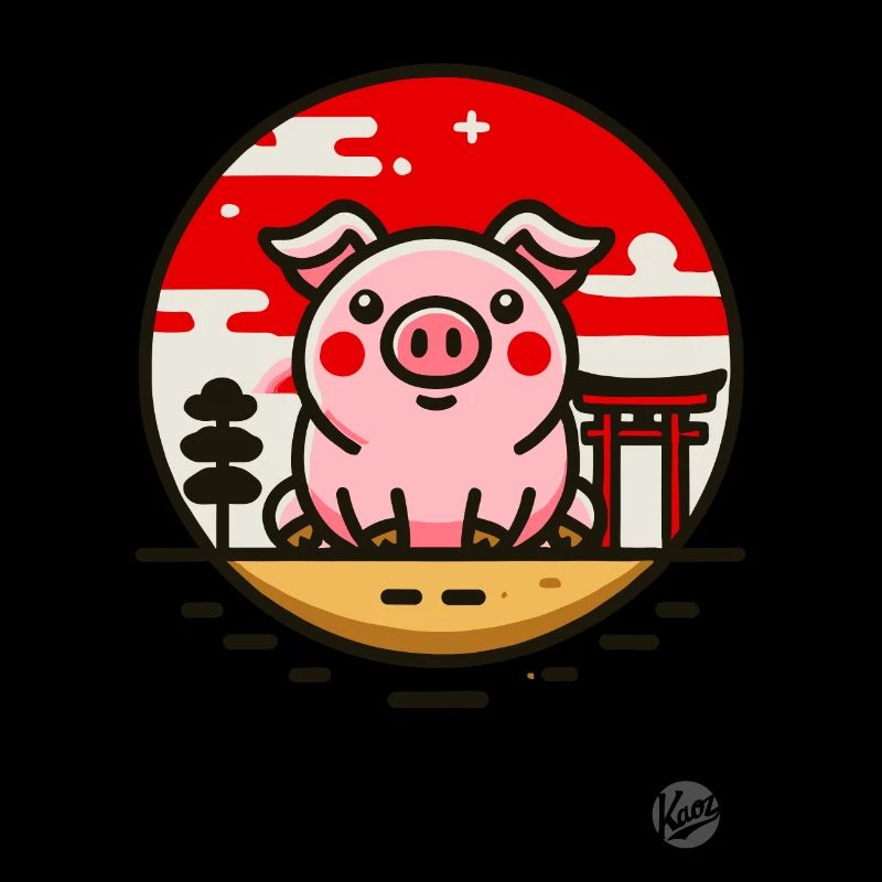 A pig in Japan