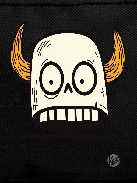 Viking skull with horns