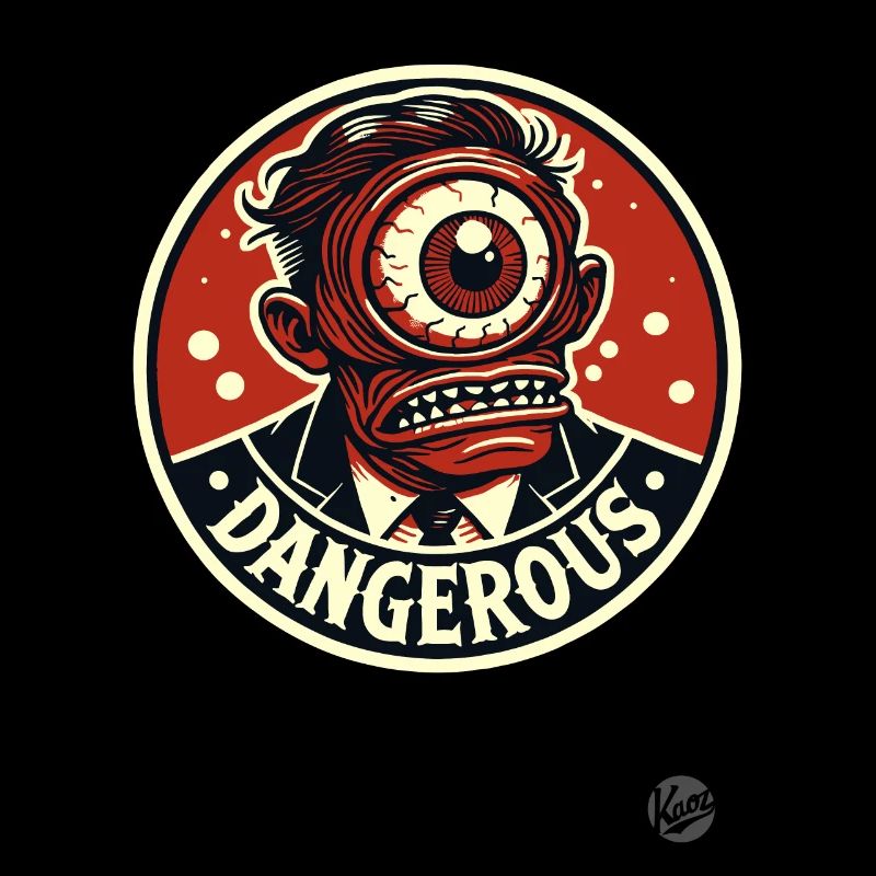 Dangereux manager borgne en costume Cyclope