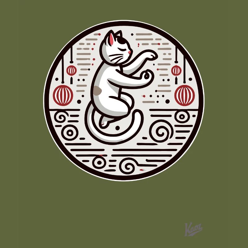 Chat de méditation Tai Chi