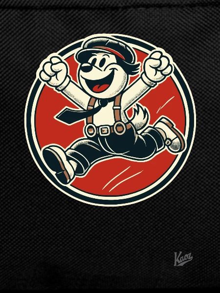 Cheerful Retro Dog Boy