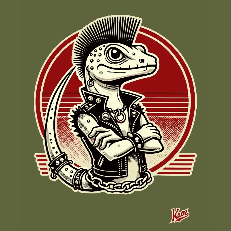 Gecko Lizard Punk