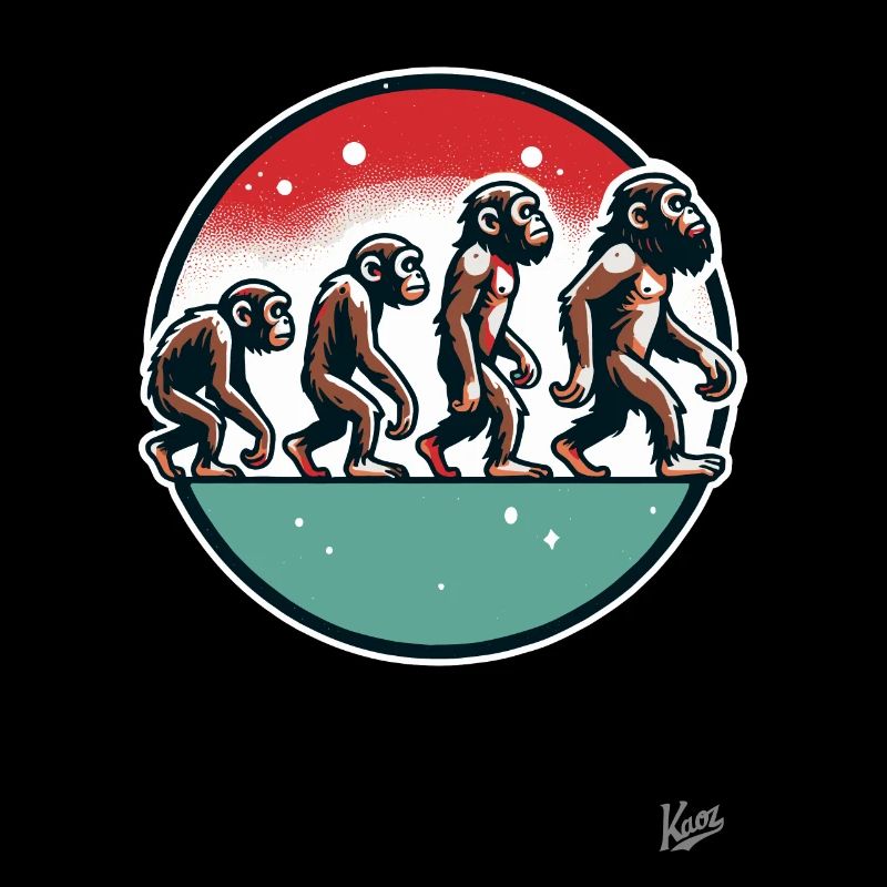 Evolution des Affen