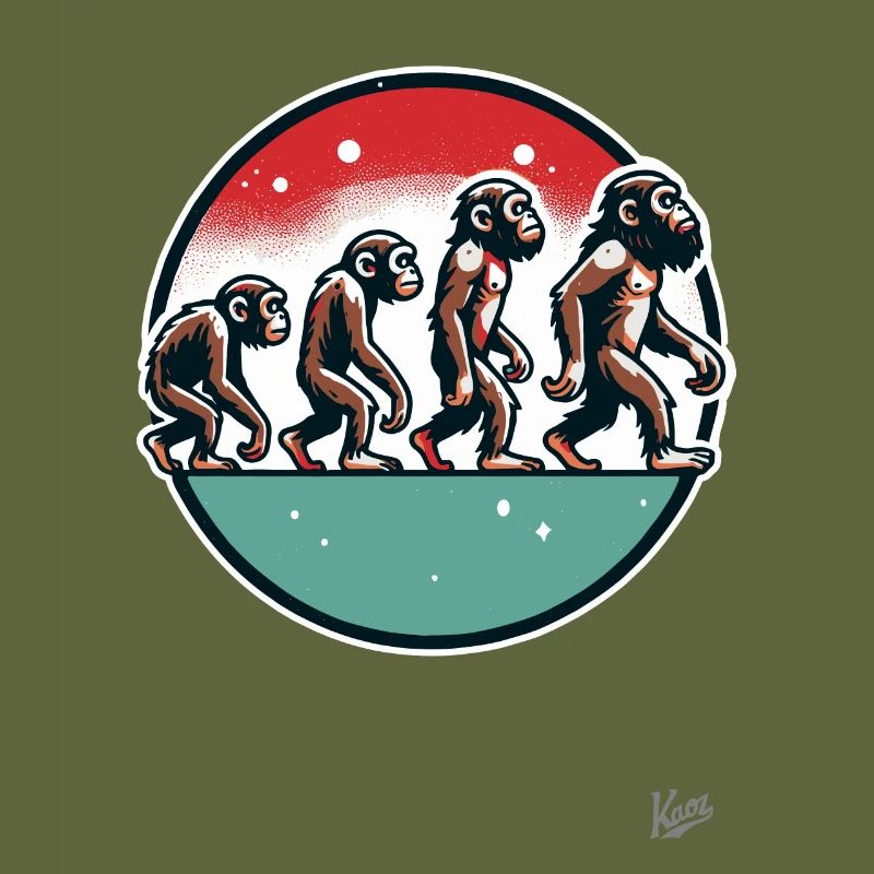 Evolution des Affen