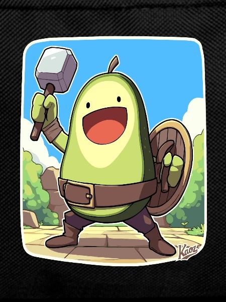 Funny Warrior Avocado