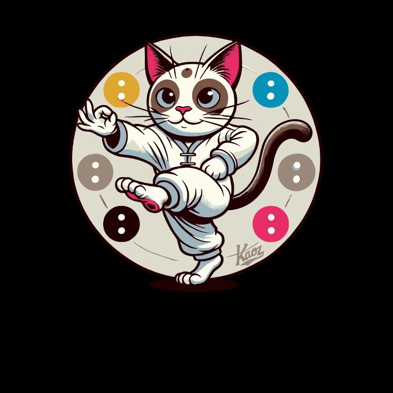 Chat de méditation Thai Chi