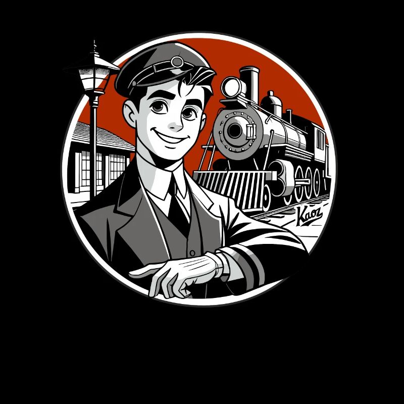 The handsome train driver and his railway