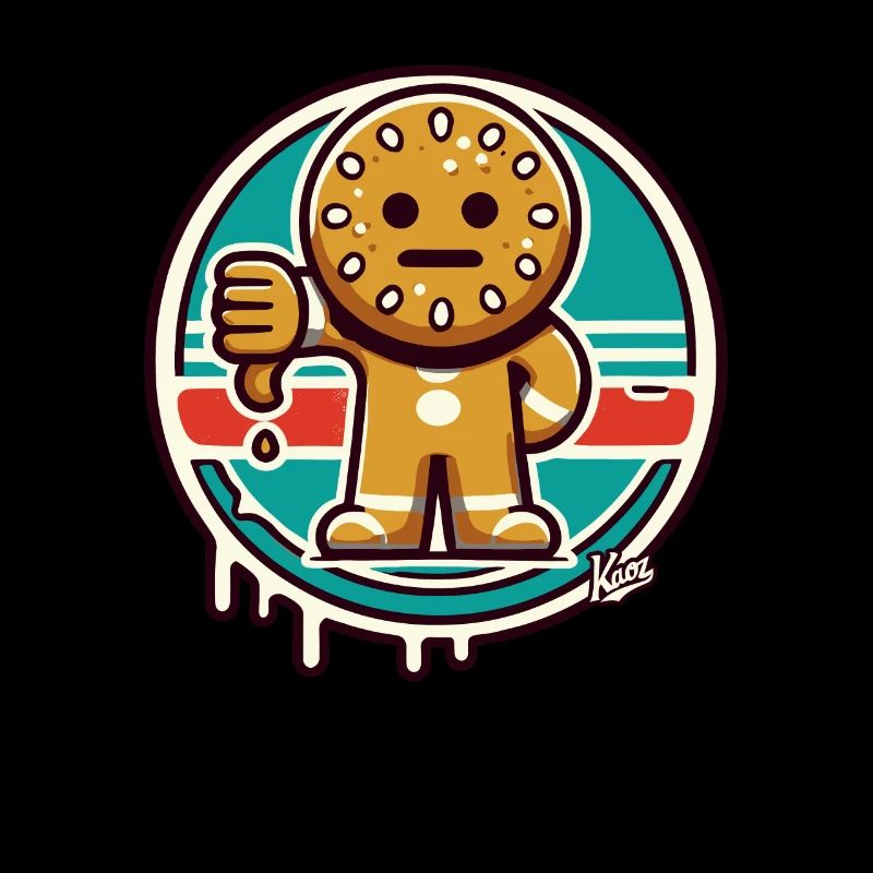 Enttäuschter Lebkuchenmann - Daumen runter