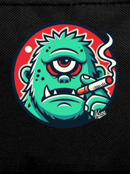 Cooler grüner Monster-Typ