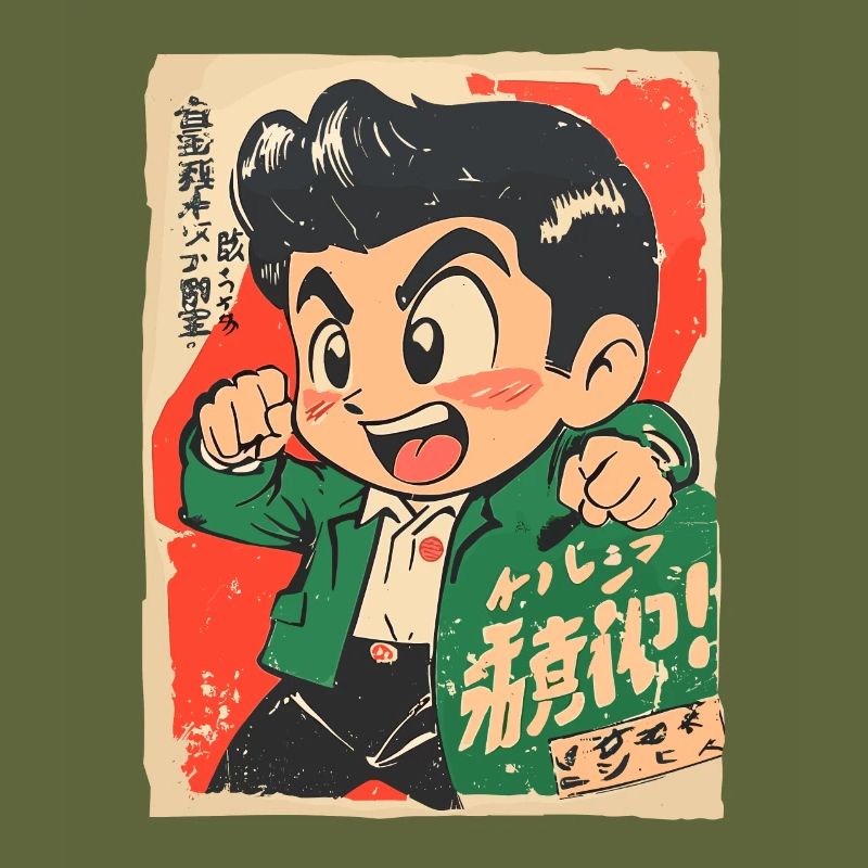 Asiatischer Junge, ein kleiner frecher Schelm