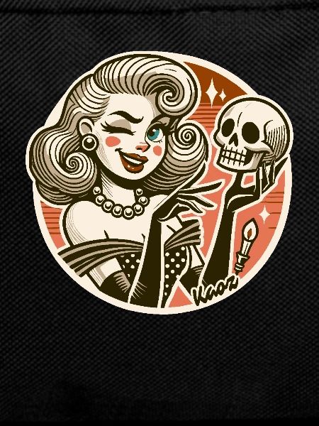 Woman with skull skull