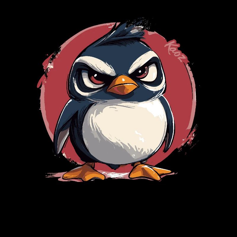 Bad mood penguin