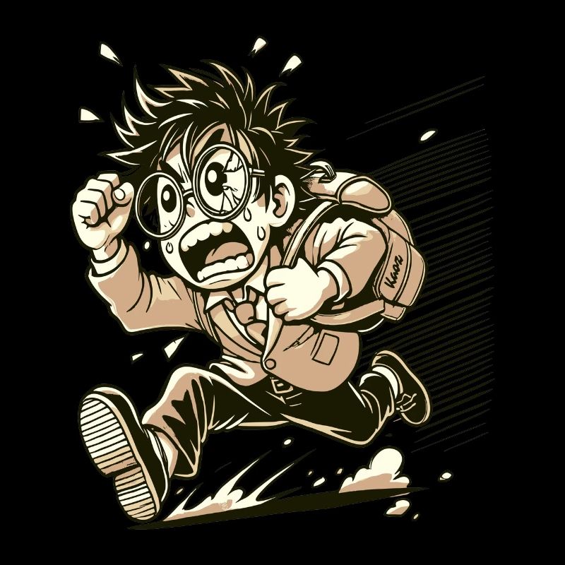 Japanese nerdy angry otaku