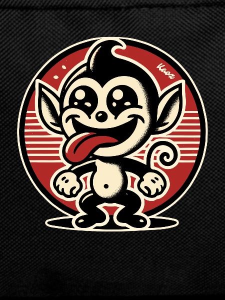 Cheerful little rascal monkey