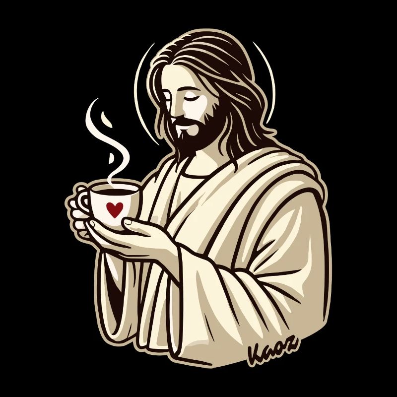 Jesus-Typ liebt Kaffee