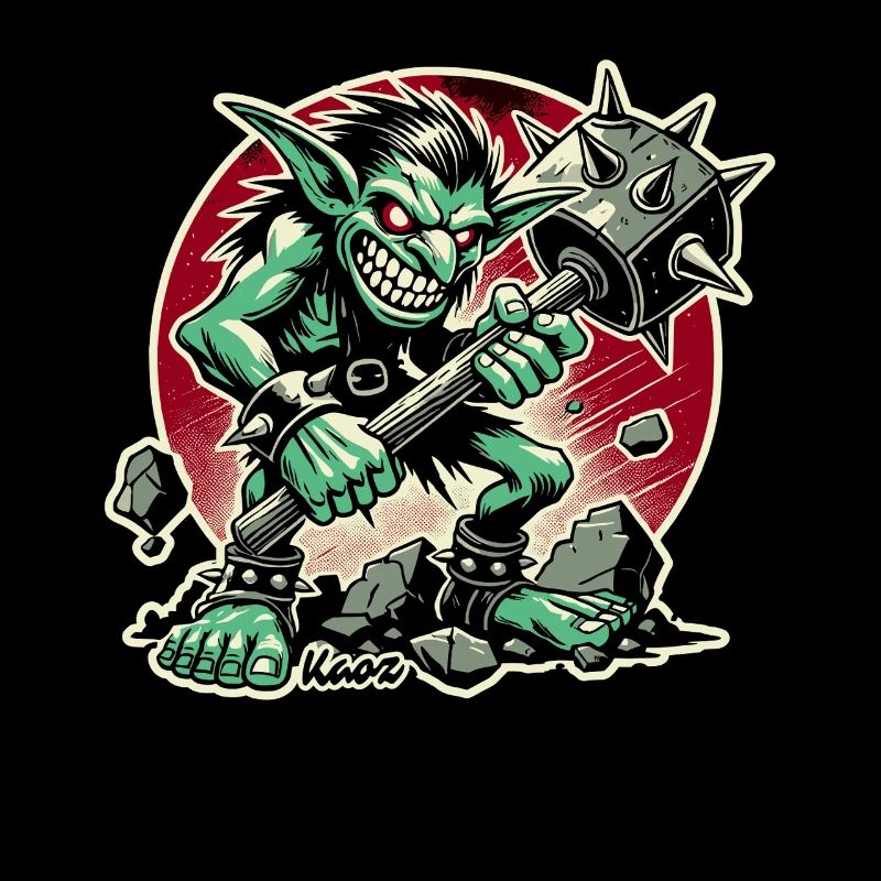 Nasty Goblin with Big Hammer