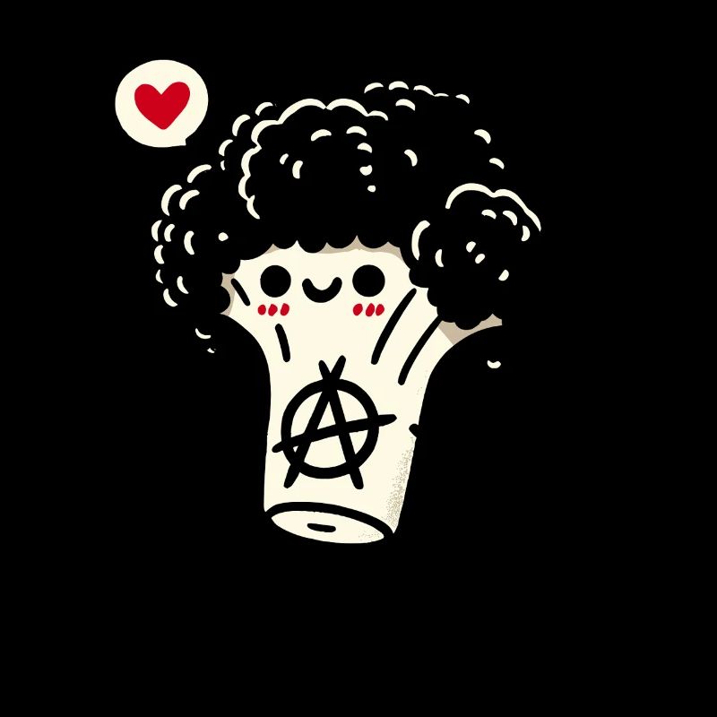 funny vegetable anarcho broccoli punk