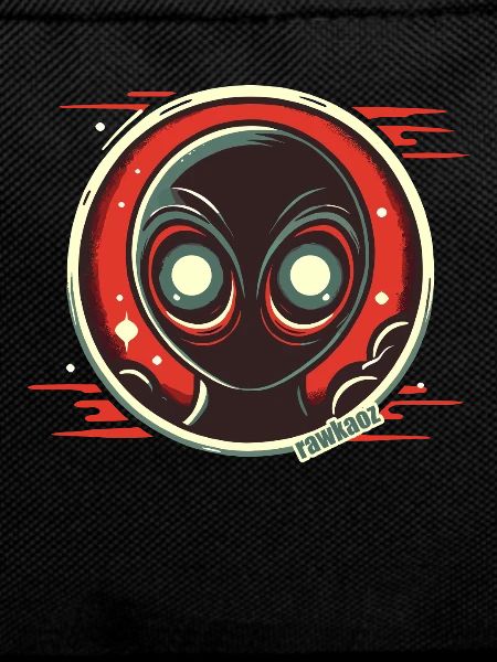 Mysterious alien with shining eyes
