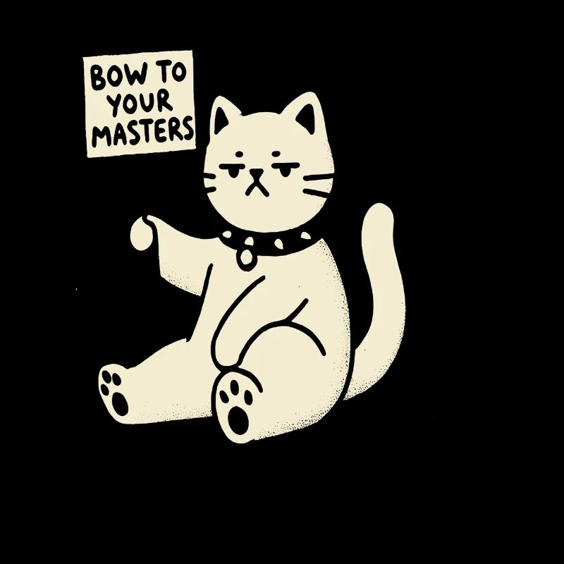 Chat protestataire sarcastique – Arc-en-avant !