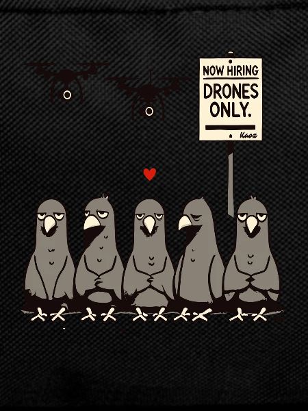 Pigeons unemployed – drones take over