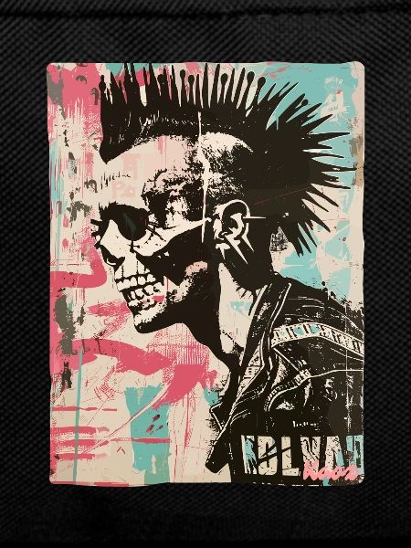 Punk Rock Skull Design