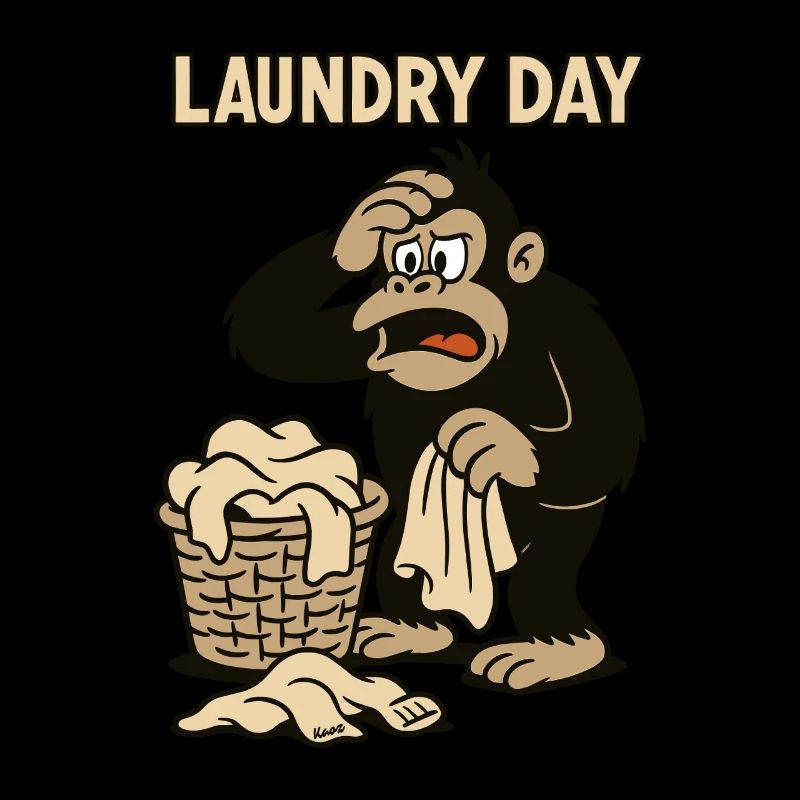 Laundry day at the overwhelmed monkey