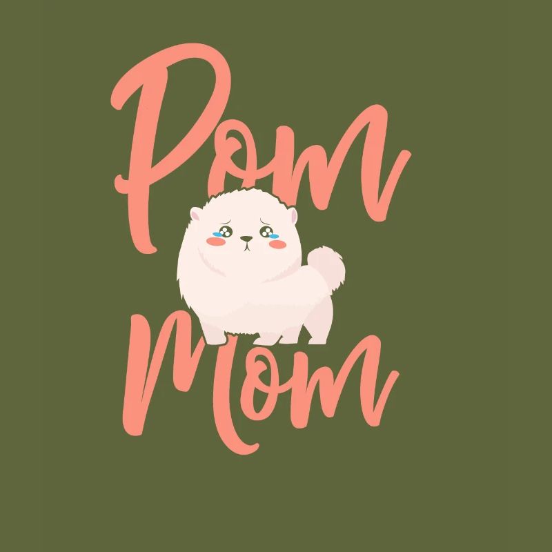 Pom Mom Miniature Spitz Dog Gift