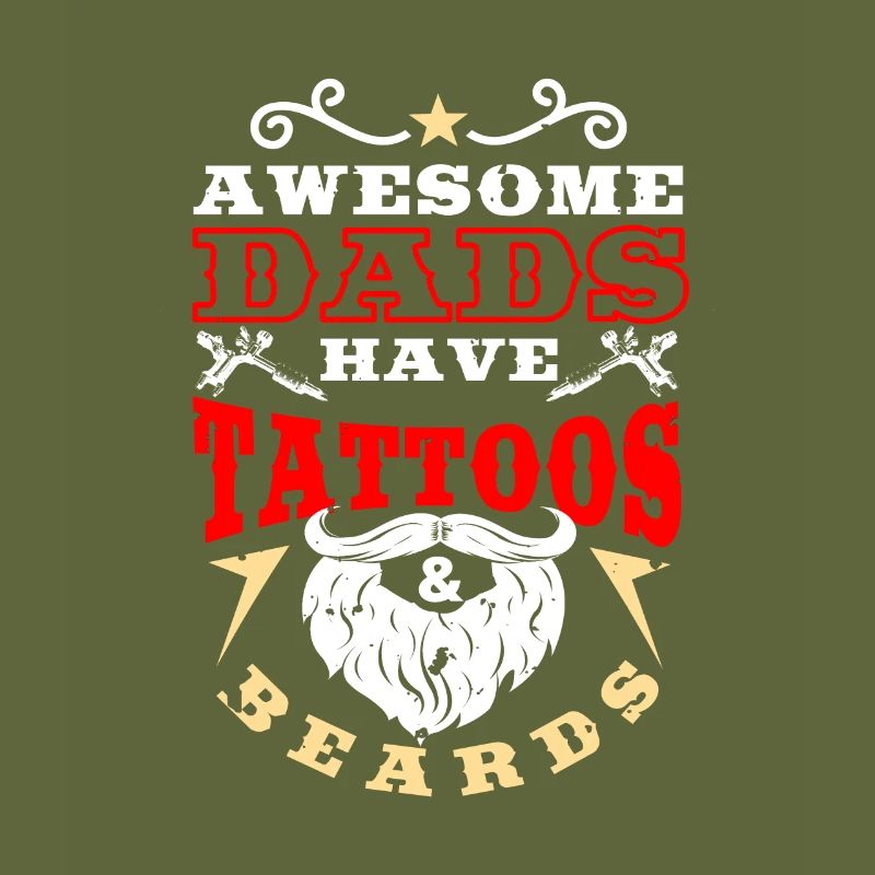 Dad beard tattoos