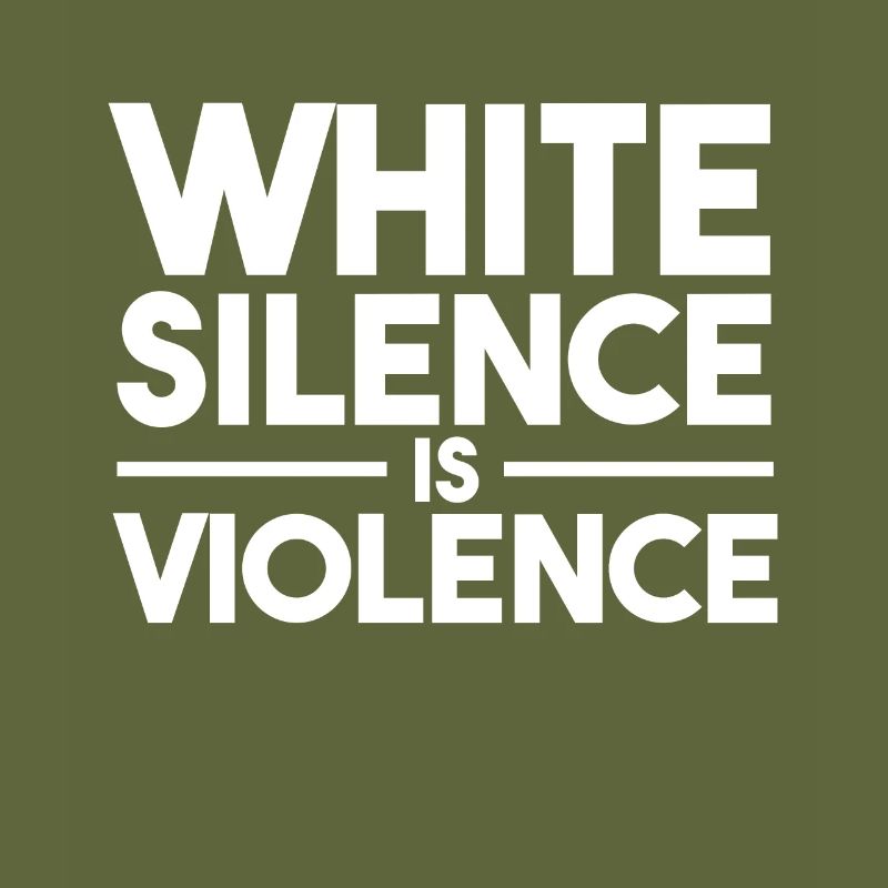 Le silence blanc est la violence La vie noire compte
