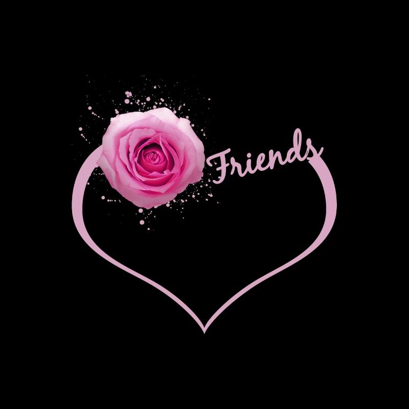 Coeur de fleur d'amis