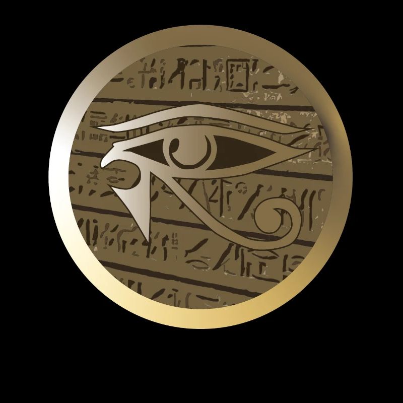 Oeil d'Horus Pharaon Egypte porte-bonheur