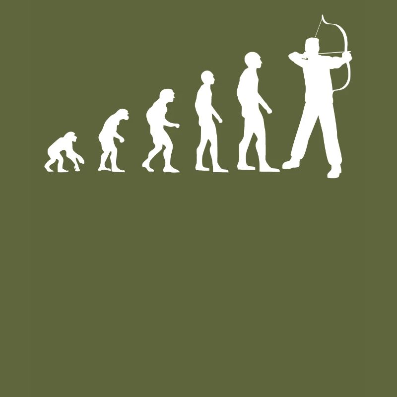 Bogenschießen Evolution Bogenschütze Geschenk